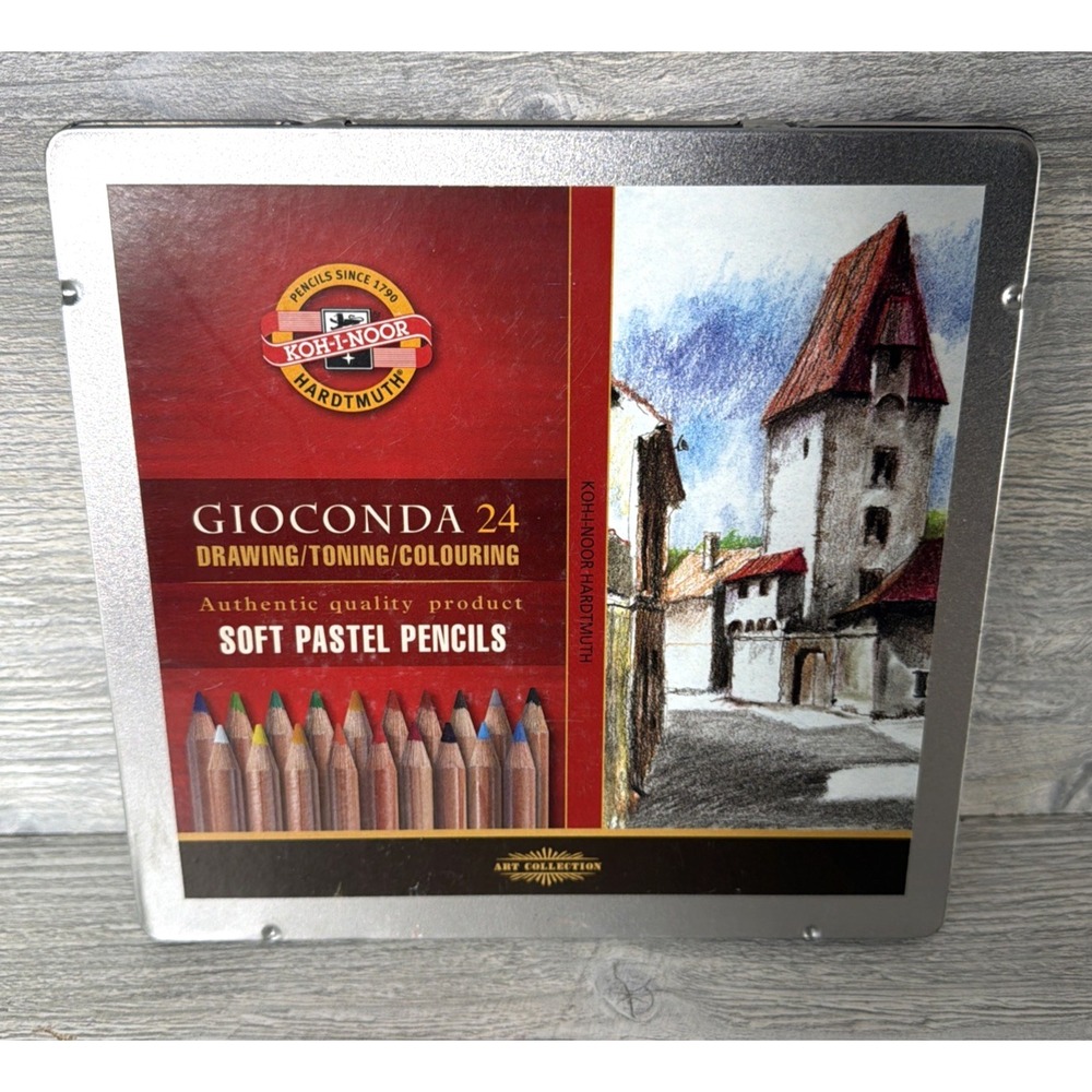 Koh-I-Noor Gioconda 24 Soft Pastel Pencils Czech Republic 8828 New & Sealed